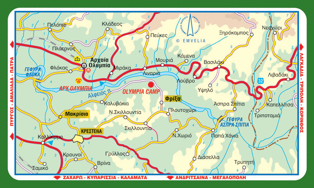 olympia camp topothesia route map ολυμπια φριξα κατασκηνωση κρεστενα 2014 χαρτης δρομολογιο
